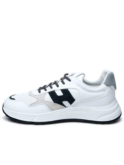 Shop Hogan Hyperlight White Leather Sneakers