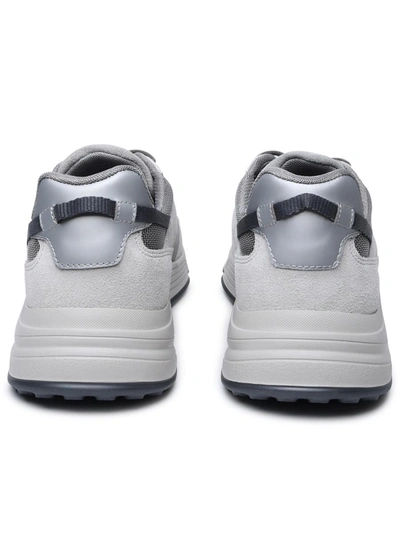 Shop Hogan Multicolor Sude Blend Sneakers In Grey