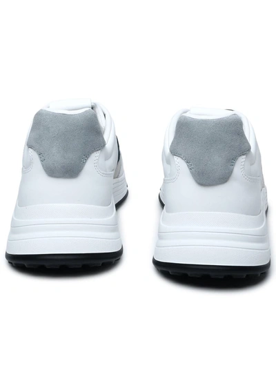 Shop Hogan Hyperlight White Leather Sneakers