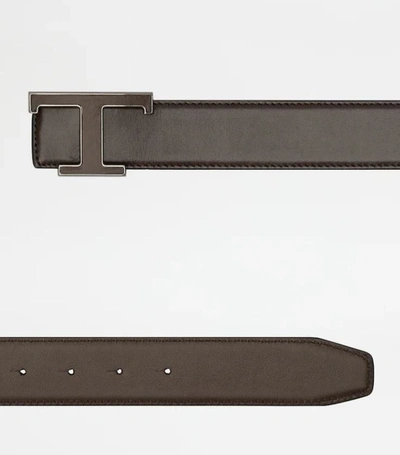 Shop Tod's Belts In Brown