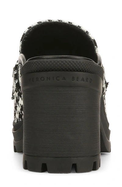 Shop Veronica Beard Wynter Lug Sole Mule In Black/ White