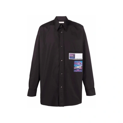 Shop Valentino Garavani Water Nights Patches Shirt In Black