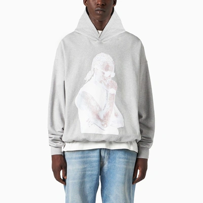 1989 Studio Slime Graphic Print Hoodie In Grey