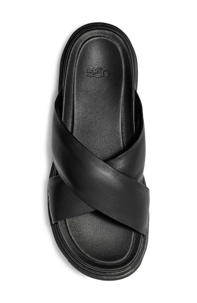 Shop Ugg Capitola Slide Sandal In Black