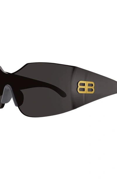 Shop Balenciaga 99mm Oversize Geometric Sunglasses In Grey