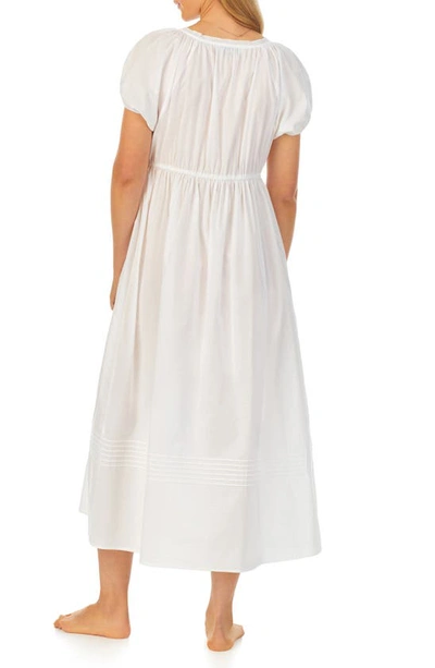 Shop Eileen West Lace Trim Cotton Lawn Ballet Nightgown In White