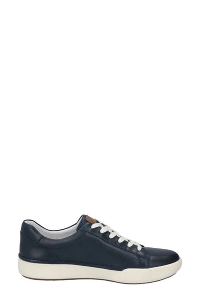 Josef Seibel Womens Lace-up Leather Casual And Fashion Sneakers In Indigo