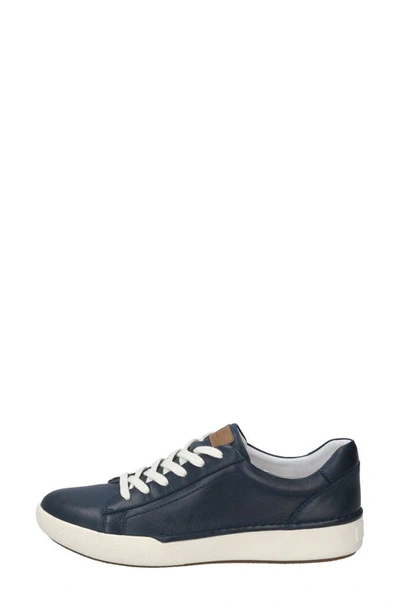 Josef Seibel Womens Lace-up Leather Casual And Fashion Sneakers In Indigo
