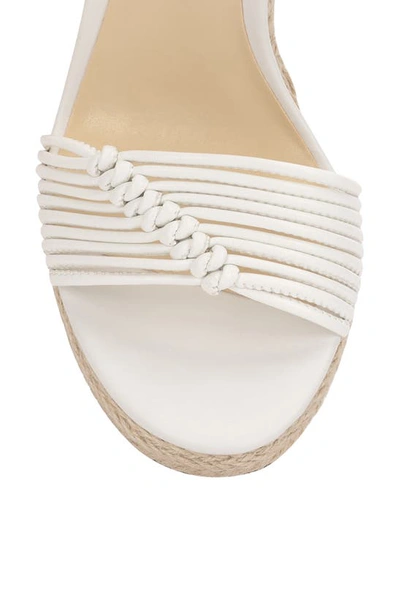 Shop Jessica Simpson Talise Ankle Strap Espadrille Platform Wedge Sandal In Bright White