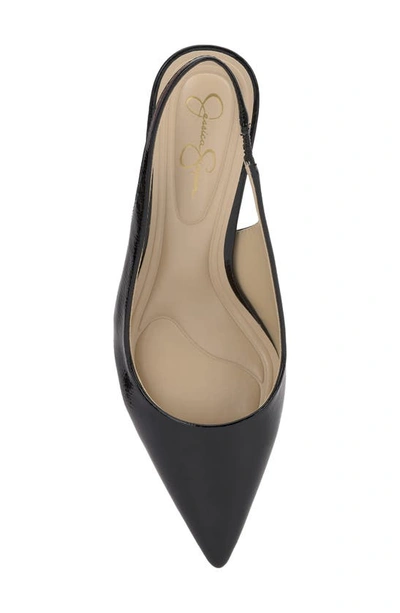 Jessica Simpson Souli Slingback Pointed Toe Pump In Black