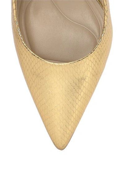 Jessica Simpson Souli Slingback Pointed Toe Pump In Gold