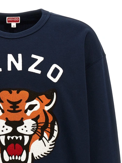 Shop Kenzo 'lucky Tiger' Sweatshirt In Blue