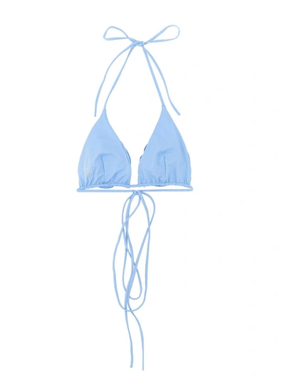 Shop Magda Butrym '02' Bikini Top In Blue