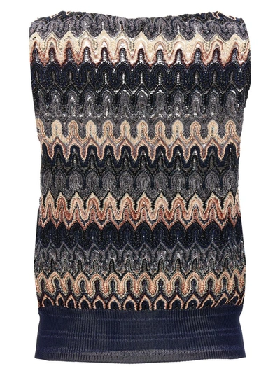 Shop Missoni Lurex Knit Top In Multicolor
