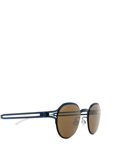 Shop Mykita Sunglasses In Indigo/yale Blue