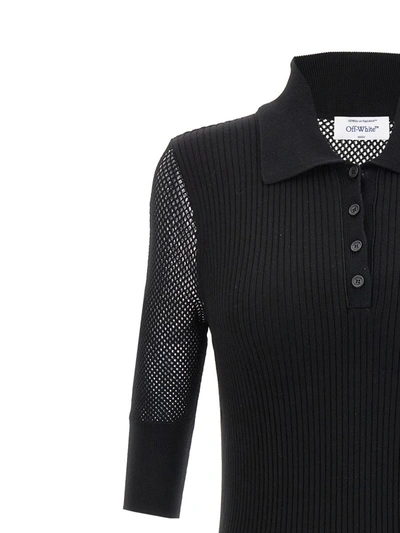 Shop Off-white 'net Arrow' Dress In Black