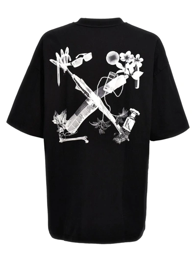 Shop Off-white 'scan Arrow' T-shirt In White/black