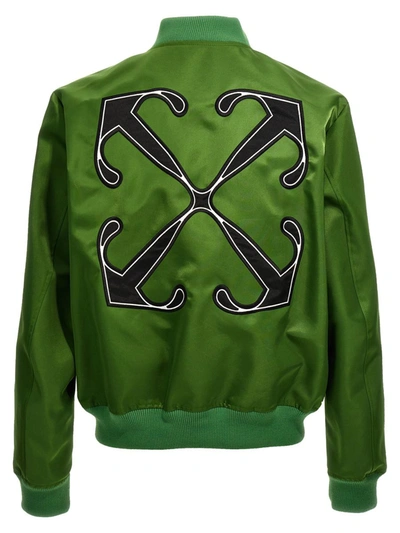 Shop Off-white 'willow' Bomber Jacket In Green