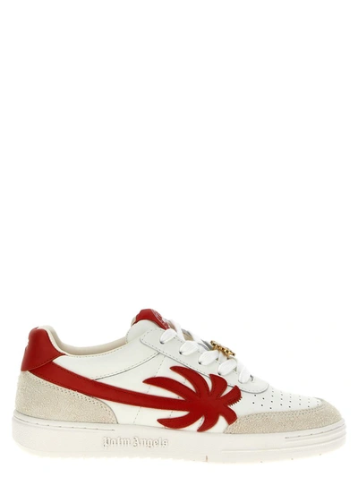 Shop Palm Angels 'palm Beach University' Sneakers In Red