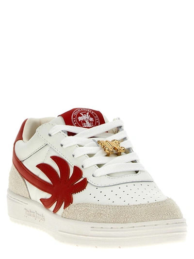Shop Palm Angels 'palm Beach University' Sneakers In Red