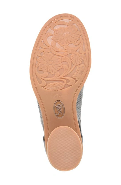 Söfft Carleigh Peep Toe Bootie In Moon Grey Perf
