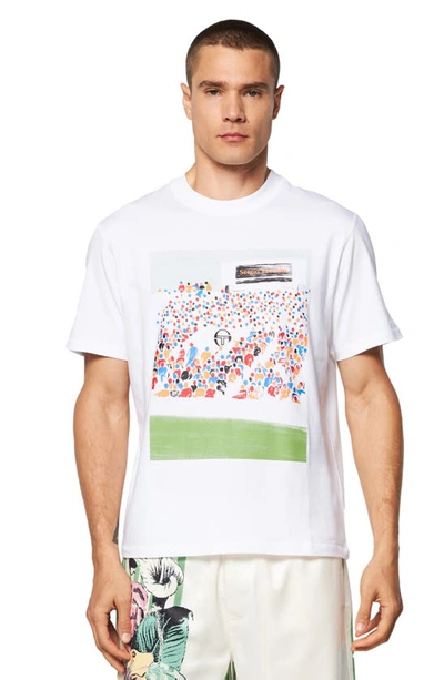Shop Sergio Tacchini Carson Graphic T-shirt In White