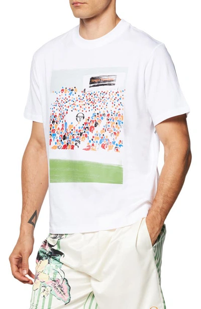 Shop Sergio Tacchini Carson Graphic T-shirt In White
