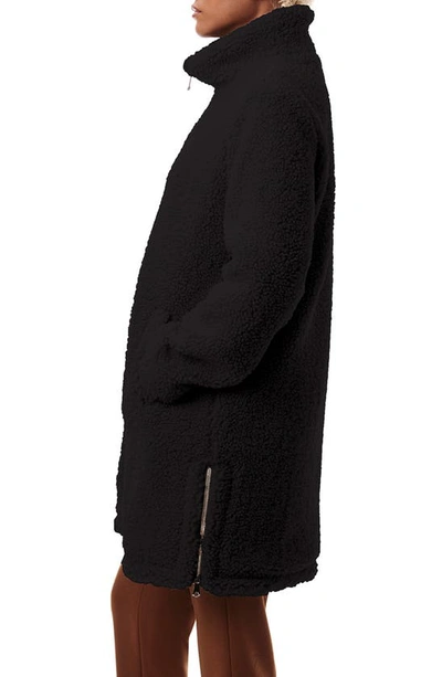 Shop Bernardo Faux Shearling Teddy Coat In Black