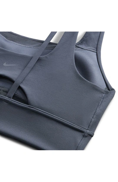 Shop Nike Dri-fit Alate Ellipse Sports Bra In Diffused Blue/ Sail