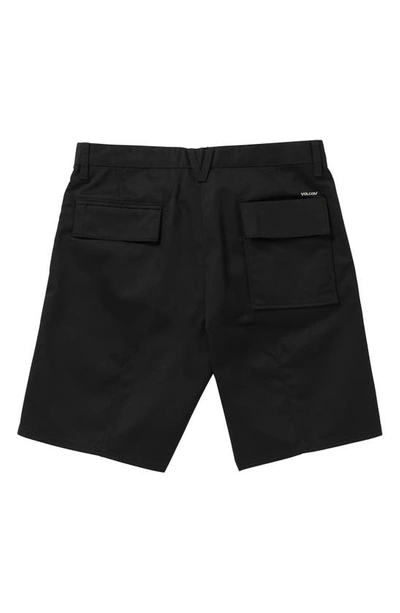 Shop Volcom Yusuke Services Logo Shorts In Black