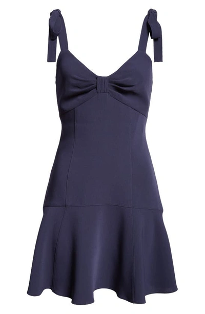Shop Cinq À Sept Imani Tie Strap Dress In Navy
