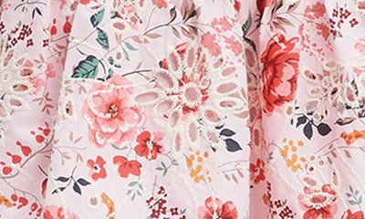 Shop Bardot Junior Kids' Zietta Floral Flutter Sleeve Minidress In Blush Floral