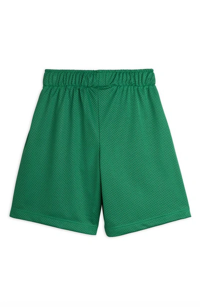 Shop Mini Rodini Kids' Basketball Mesh Athletic Shorts In Green