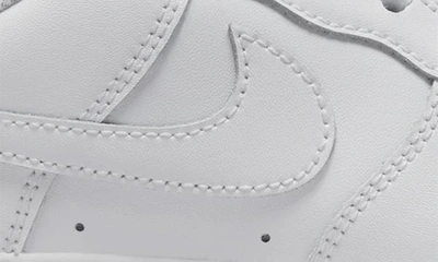 Shop Nike Kids' Air Force 1 Sneaker In White/ White/ White/ White