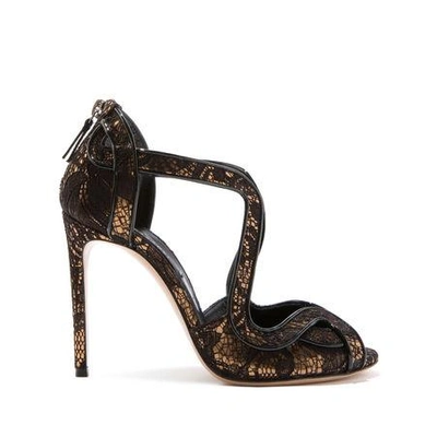 Shop Casadei Evening In Gold And Black