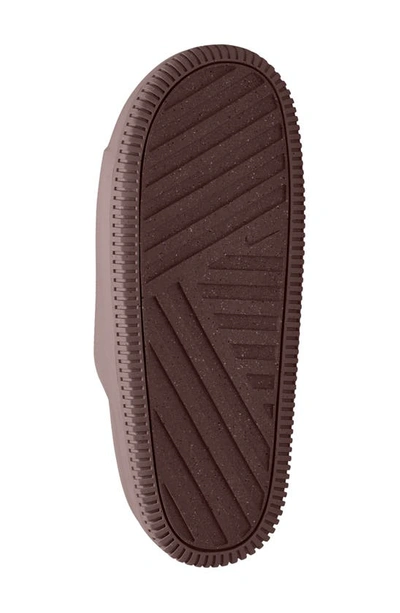 Shop Nike Calm Slide Sandal In Smokey Mauve/ Smokey Mauve