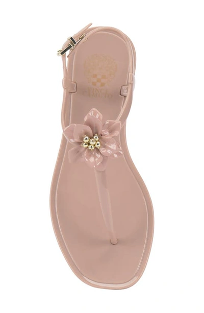 Shop Vince Camuto Jelynn Floral Appliqué Sandal In Pale Peony
