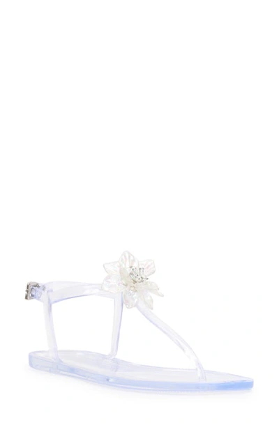 Shop Vince Camuto Jelynn Floral Appliqué Sandal In Clear