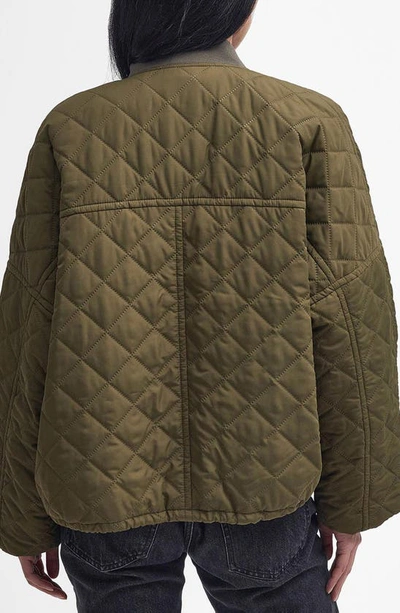 Shop Barbour Bowhill Quilted Jacket In Army Green