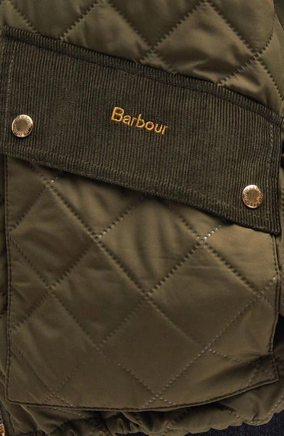 Shop Barbour Bowhill Quilted Jacket In Army Green