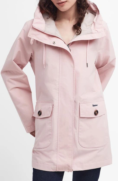 Shop Barbour Lansdowne Waterproof Jacket In Shell Pink