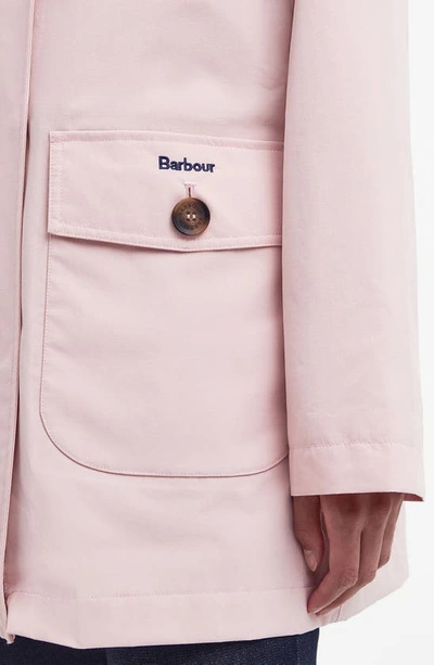 Shop Barbour Lansdowne Waterproof Jacket In Shell Pink