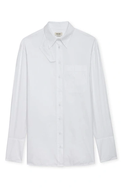 Shop Zadig & Voltaire Tyrone Cotton Button-up Shirt In Judo