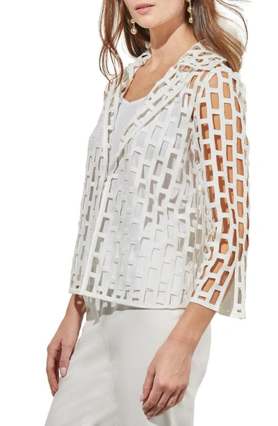 Shop Ming Wang Cage Cutout Jacket In White
