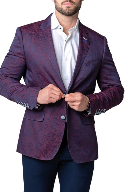 Maceoo Men's Blazer Socrates Moxy Multi In Blue Multi