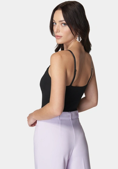 Bebe Strapless V Notch Bodysuit In Black
