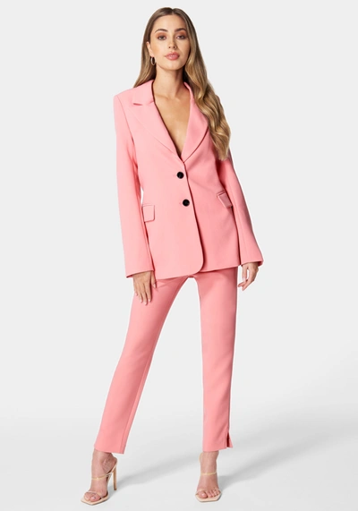 Bebe High Waist Slim Leg Pant In Peony