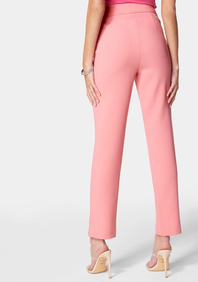 Bebe High Waist Slim Leg Pant In Peony