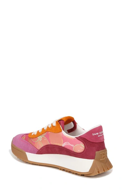 Shop Sam Edelman Lilli Floral Platform Sneaker In Pink Multi