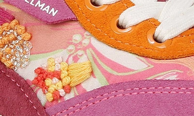 Shop Sam Edelman Lilli Floral Platform Sneaker In Pink Multi